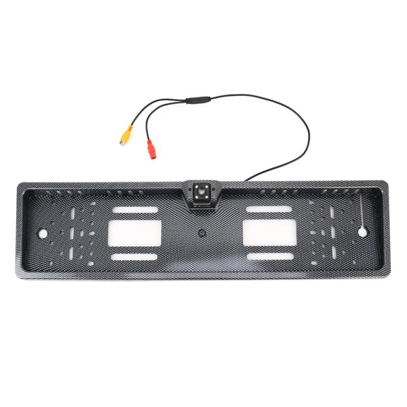 JX-9488 720x540 Effective Pixel NTSC 60HZ CMOS II Universal Water-resistant Car Carbon Fiber Rear View Backup Camera with 2W 80LM 5000K White Light 4LED Lamp, DC 12V, Wire Length: 4m