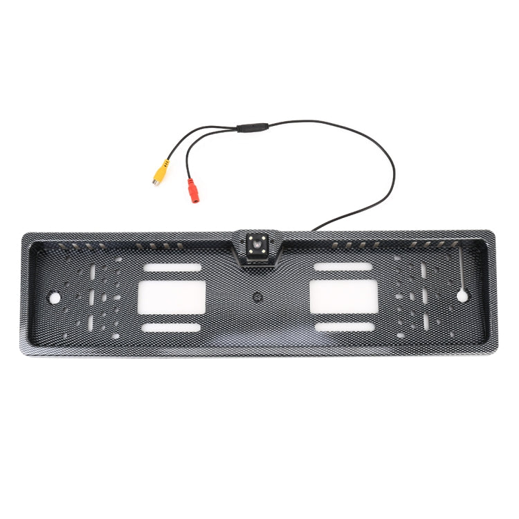 JX-9488 720x540 Effective Pixel NTSC 60HZ CMOS II Universal Water-resistant Car Carbon Fiber Rear View Backup Camera with 2W 80LM 5000K White Light 4LED Lamp, DC 12V, Wire Length: 4m