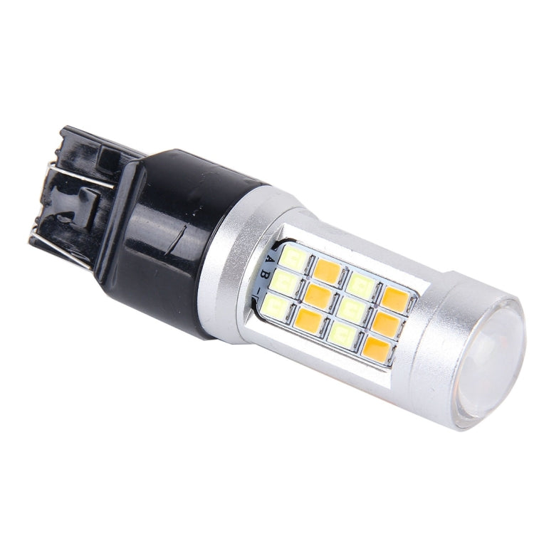 2 PCS T20/7443-42LED 20W 21*2835W+21*2835Y White+Yellow Light Turn Signal Light with Len. DC 12-24V - free shipping - PMC TechLife - Order now!
