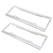 2 PCS Car License Plate Aerospace Aluminum Bracket Frame Holder Stand Mount, Size: 440mm x 140mm(Silver)