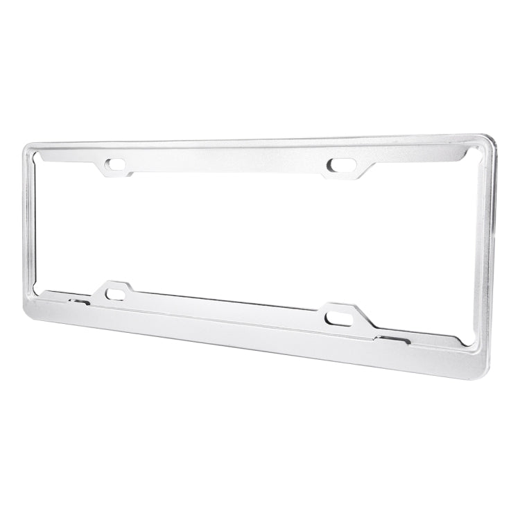 2 PCS Car License Plate Aerospace Aluminum Bracket Frame Holder Stand Mount, Size: 440mm x 140mm(Silver)