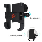 Portable Motorcycle Aluminium Alloy USB Charger Mobile Phone Holder, Handlebars Version