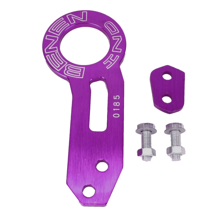 Benen Aluminum Alloy Rear Tow Towing Hook Trailer Ring for Universal Car Auto with Two Screw Holes(Purple) - Towing Bars by PMC TechLife | Online Shopping South Africa | PMC TechLife | Buy Now Pay Later Mobicred