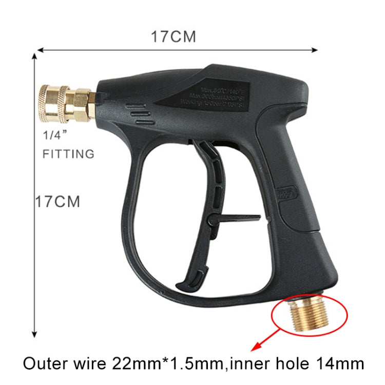 High Pressure Car Wash Foam Gun Soap Foamer Generator Water Sprayer Gun, Outer Wire: 22 x 1.5, Inner Hole: 14 - Car Washer & Accessories by PMC TechLife | Online Shopping South Africa | PMC TechLife | Buy Now Pay Later Mobicred