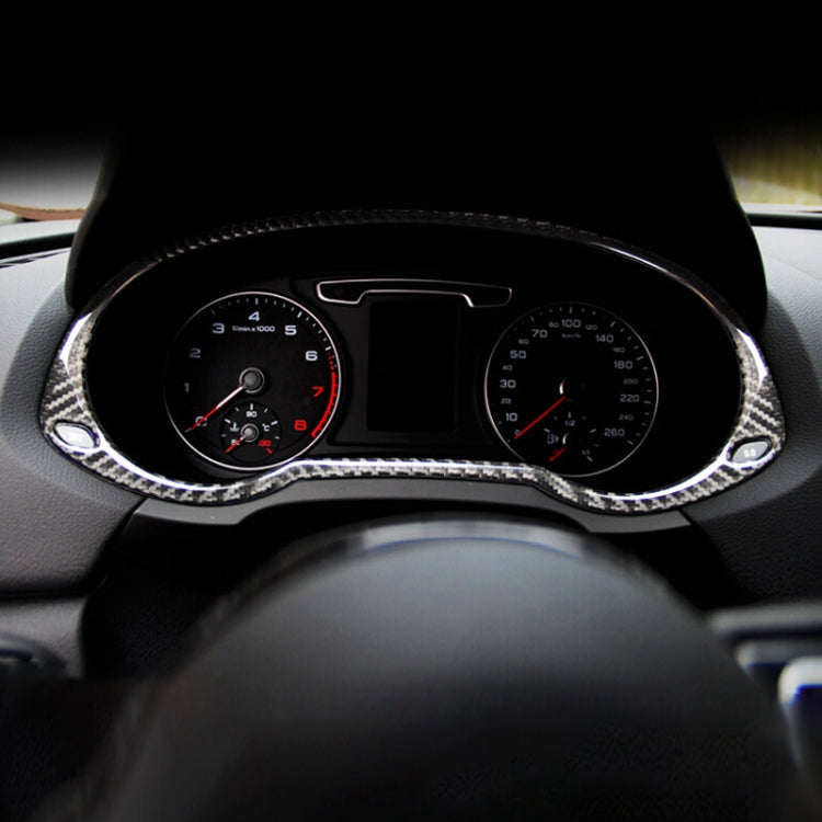 Carbon Fibre Car Dashboard Frame Decorative Sticker for Audi Q3 2013-2018 - Car Interior Mouldings by PMC TechLife | Online Shopping South Africa | PMC TechLife | Buy Now Pay Later Mobicred