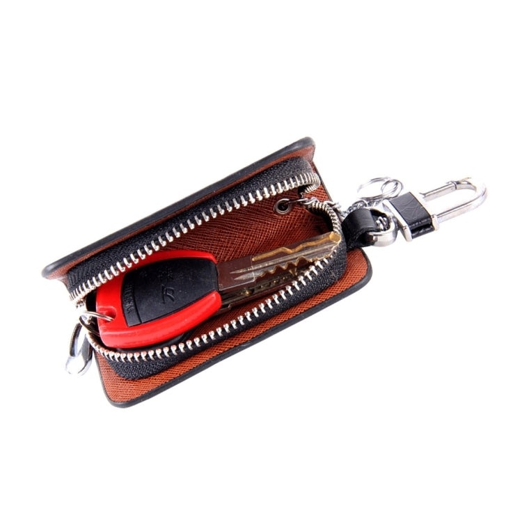 Universal Leather Roots Texture Waist Hanging Zipper Wallets Key Holder Bag (No Include Key)(Black) - Car Key Cases by PMC TechLife | Online Shopping South Africa | PMC TechLife | Buy Now Pay Later Mobicred