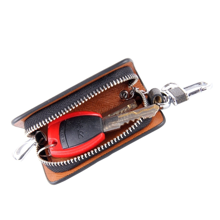 Universal Leather Knead Skin Texture Waist Hanging Zipper Wallets Key Holder Bag (No Include Key)(Black) - Car Key Cases by PMC TechLife | Online Shopping South Africa | PMC TechLife | Buy Now Pay Later Mobicred