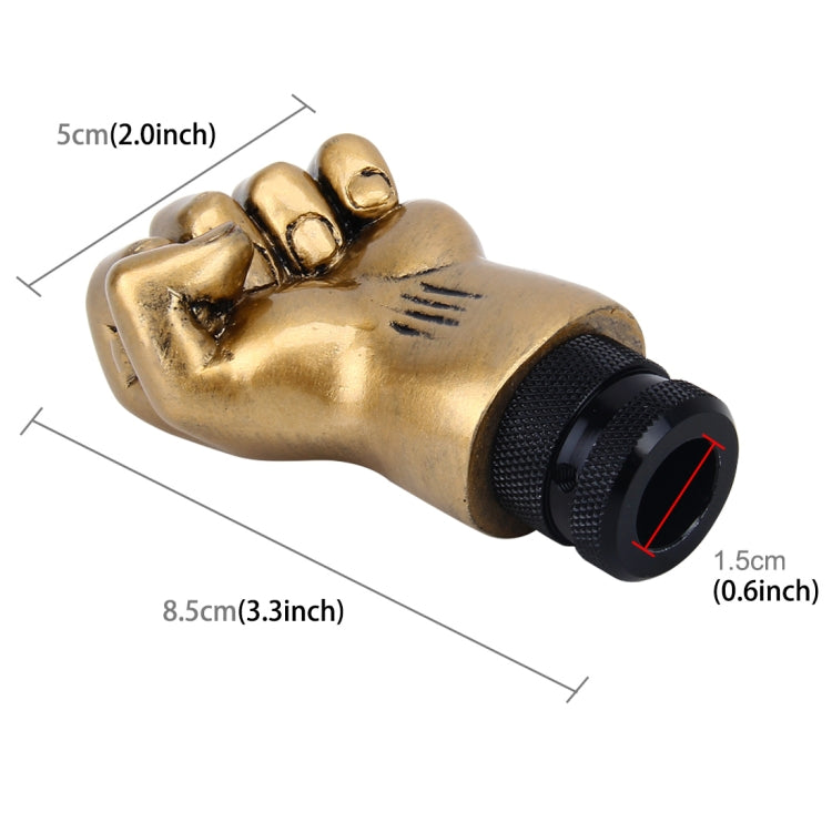 Universal Fist Shape Aluminum Manual or Automatic Gear Shift Knob Compatible with Three Rubber Covers Fit for All Car - Shift Knob by PMC TechLife | Online Shopping South Africa | PMC TechLife | Buy Now Pay Later Mobicred