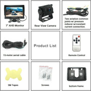 PZ612-AHD IP67 120 Degree Car AHD 1080P 2 Megapixels 7 inch 1-Way Rearview Mirror Monitor, Night Vision Full Color
