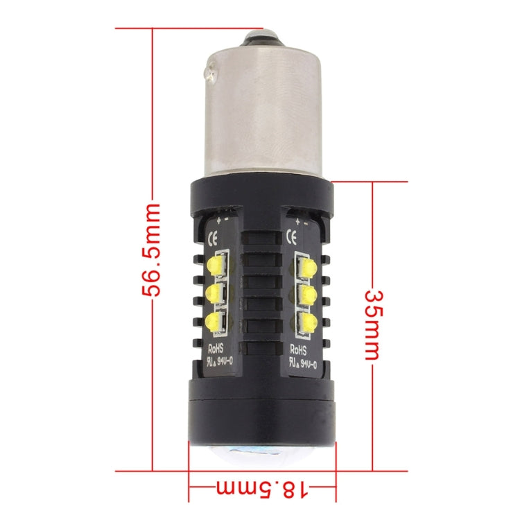 2 PCS MZ 10W 1080LM 5500K 1156 12 XB-D LED Car Brake Lights BA15S Reverse Lamps Car Tail Parking Light Auto Turn Signals, DC 12-24V(White Light) - Brake Lights by MZ | Online Shopping South Africa | PMC TechLife | Buy Now Pay Later Mobicred