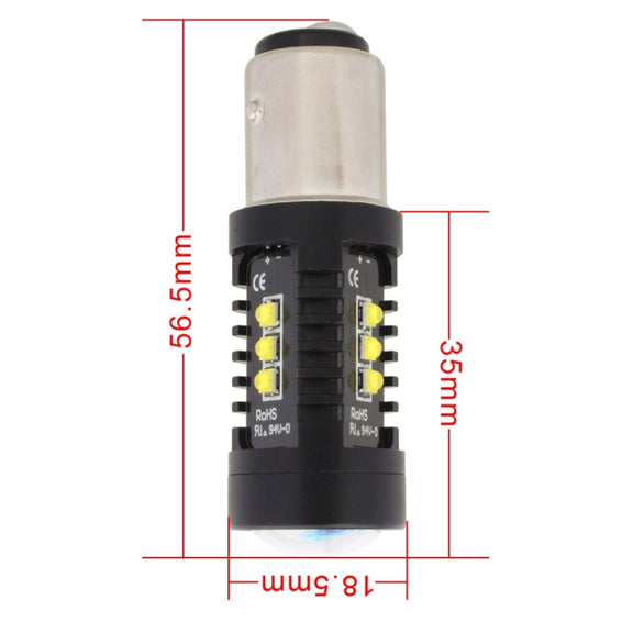 2 PCS MZ 10W 1080LM 5500K 1157 12 XB-D LED Car Brake Lights BAY15D Reverse Lamps Car Tail Parking Light Auto Turn Signals, DC 12-24V(White Light)