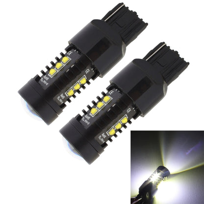 2 PCS MZ 10W 1080LM 5500K 7440 12 XB-D LED Car Reverse Lights T20 Tail Backup Lamps Car Tail Parking DRL Brake Parking Lights, DC 12-24V(White Light) - free shipping - PMC Jewellery - Order now!