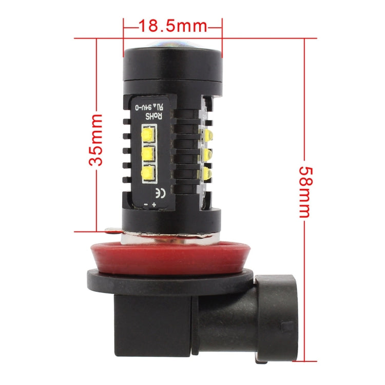 2 PCS MZ 10W 1080 LM 5500K H8/H11 12 XB-D LED Car Front Fog Lights Car Car Fog Light Auto Daytime Running Lights, DC 12-24V(White Light) - Fog / Driving Lights by MZ | Online Shopping South Africa | PMC Jewellery | Buy Now Pay Later Mobicred