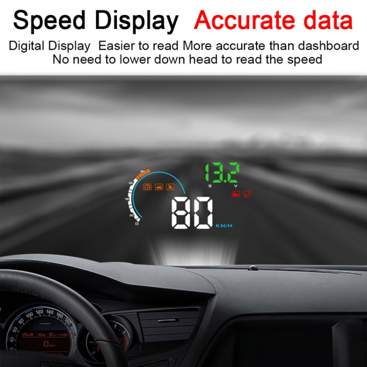 Q5 GPS 4 inch Vehicle-mounted Head Up Display Security System, Support Running Speed & Direction & Distance / Driving Kilometres / - Head Up Display System by PMC TechLife | Online Shopping South Africa | PMC TechLife | Buy Now Pay Later Mobicred