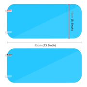 Truck PET Rearview Mirror Protective Window Clear Anti-fog Water-resistant Rain Shield Film