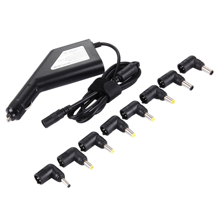 Laptop Notebook Power 90W Universal Car Charger with 8 Power Adapters & 1 USB Port for Samsung, Sony, Asus, Acer, IBM, HP, Lenovo (Black) - Universal Power Adapter by PMC TechLife | Online Shopping South Africa | PMC TechLife