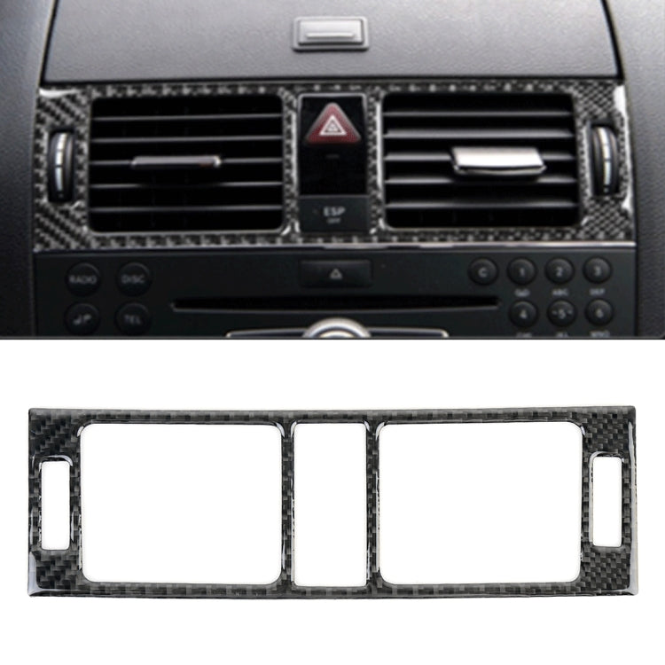 Car Dashboard Air Conditioning Frame Carbon Fiber Decorative Sticker for Mercedes-Benz W204 - Car Interior Mouldings by PMC TechLife | Online Shopping South Africa | PMC TechLife
