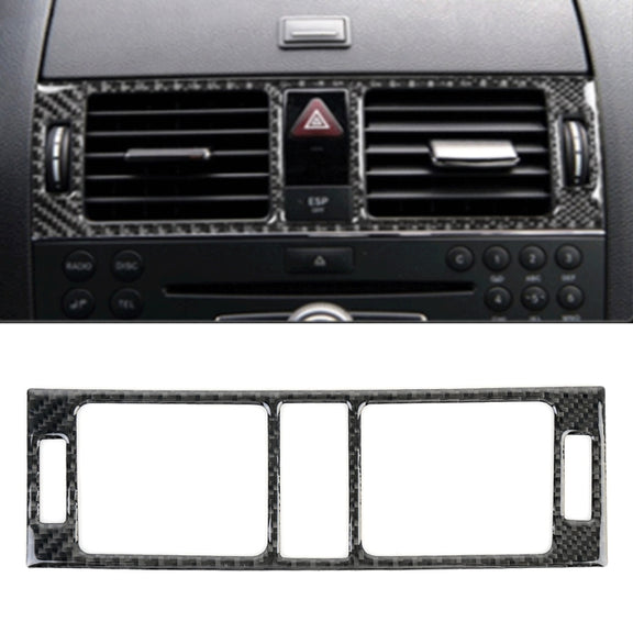 Car Dashboard Air Conditioning Frame Carbon Fiber Decorative Sticker for Mercedes-Benz W204