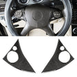 2 PCS Car Steering Wheel Button Carbon Fiber Decorative Sticker for Mercedes-Benz W204 2007-2010 - Car Interior Mouldings by PMC TechLife | Online Shopping South Africa | PMC TechLife | Buy Now Pay Later Mobicred