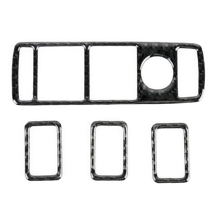 4 PCS Car Window Lift Panel Carbon Fiber Decorative Sticker for Mercedes-Benz W204 2007-2010 - Car Interior Mouldings by PMC Jewellery | Online Shopping South Africa | PMC Jewellery | Buy Now Pay Later Mobicred