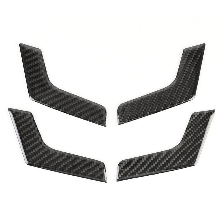 4 PCS Car Door Inner Handle Panel Carbon Fiber Decorative Sticker for Mercedes-Benz W204 2007-2013 - Car Interior Mouldings by PMC Jewellery | Online Shopping South Africa | PMC Jewellery | Buy Now Pay Later Mobicred