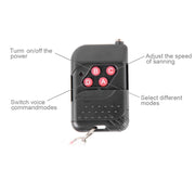 5050 20W 48 LED RGB Car Truck Remote Colorful Knight Rider LED Strobe Scanner Flash Strip Light, DC 12V  Cable Length: 130cm(Colorful Light)