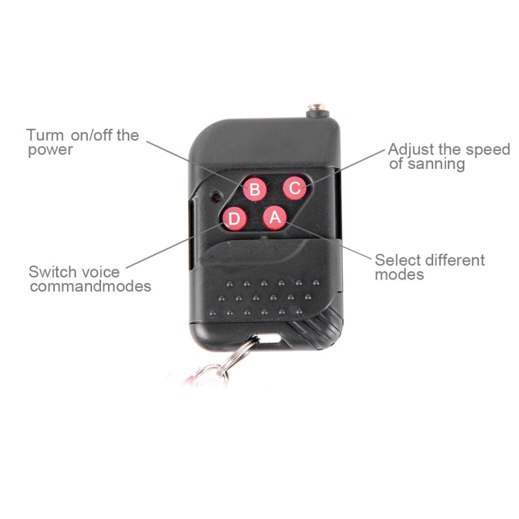 5050 20W 48 LED RGB Car Truck Remote Colorful Knight Rider LED Strobe Scanner Flash Strip Light, DC 12V  Cable Length: 130cm(Colorful Light)