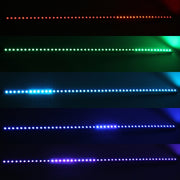 5050 20W 48 LED RGB Car Truck Remote Colorful Knight Rider LED Strobe Scanner Flash Strip Light, DC 12V  Cable Length: 130cm(Colorful Light)