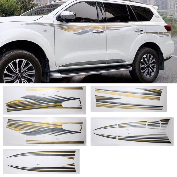 5 PCS SUV Body Decorative Strip Brand Car Streamline Shining Sticker for Nissan TERRA 2019 - Decorative Sticker by PMC TechLife | Online Shopping South Africa | PMC TechLife | Buy Now Pay Later Mobicred