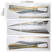 5 PCS SUV Body Decorative Strip Brand Car Streamline Shining Sticker for Nissan TERRA 2019