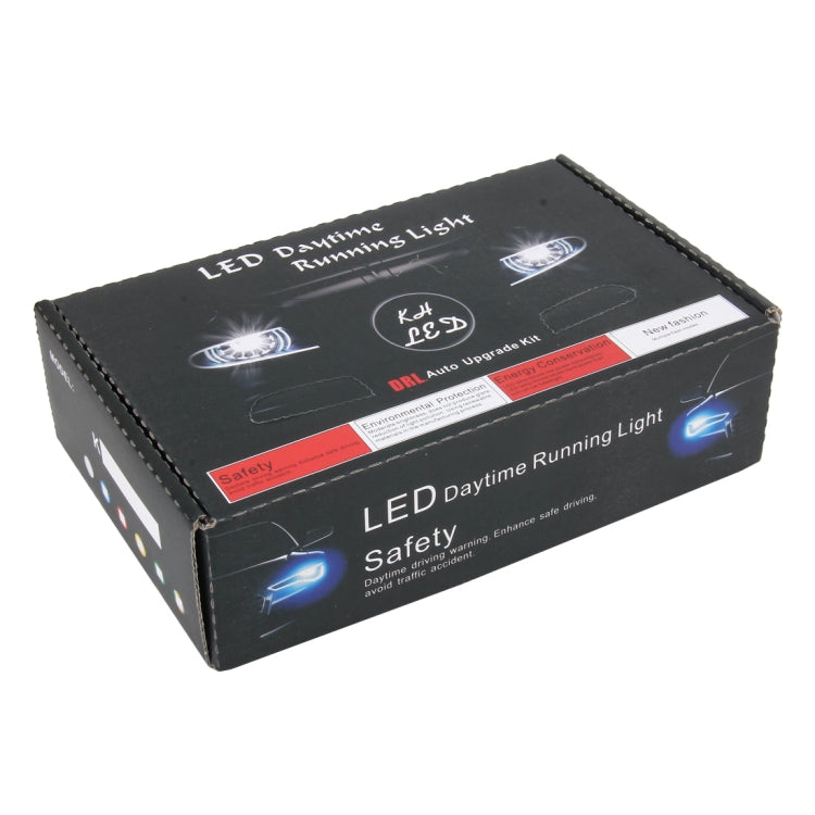 2 PCS DC 12V 6W 400 LM 6000K Tri Circular Car DRL Daytime Running White Lights Lamp, Cable Length: 50cm - Running Lights by PMC TechLife | Online Shopping South Africa | PMC TechLife | Buy Now Pay Later Mobicred