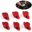 6 PCS 33mm Swirl Flap Flaps Delete Removal Blanks Plugs for BMW M57 (6-cylinder)(Red) - Engine Fittings by PMC TechLife | Online Shopping South Africa | PMC TechLife | Buy Now Pay Later Mobicred