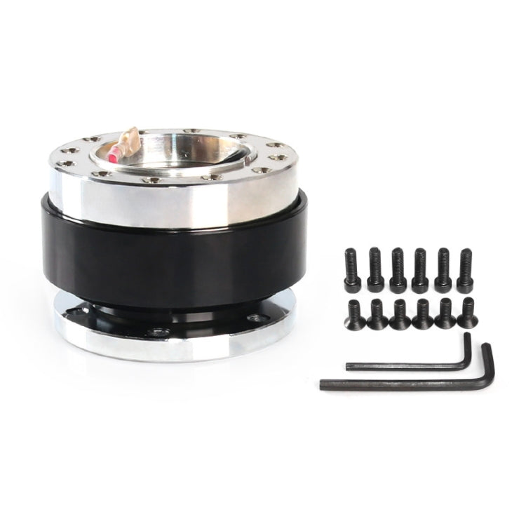 Universal 60mm Car Steering Wheel Quick Release HUB Racing Adapter Snap Off Boss Kit(Black) - Other Tools by PMC TechLife | Online Shopping South Africa | PMC TechLife | Buy Now Pay Later Mobicred