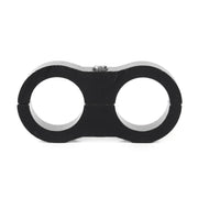 AN12 Automotive 2-hole High Pressure Tubing Fixing Clip Car Tubing Clamp Aluminum Alloy Clip Tubing Separator, Random Color Delivery