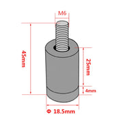 4 PCS Car Modified Isolation Column Engine Cover Blocked Up Screw Engine Turbine Ventilation Gasket Screw Washer (Red)