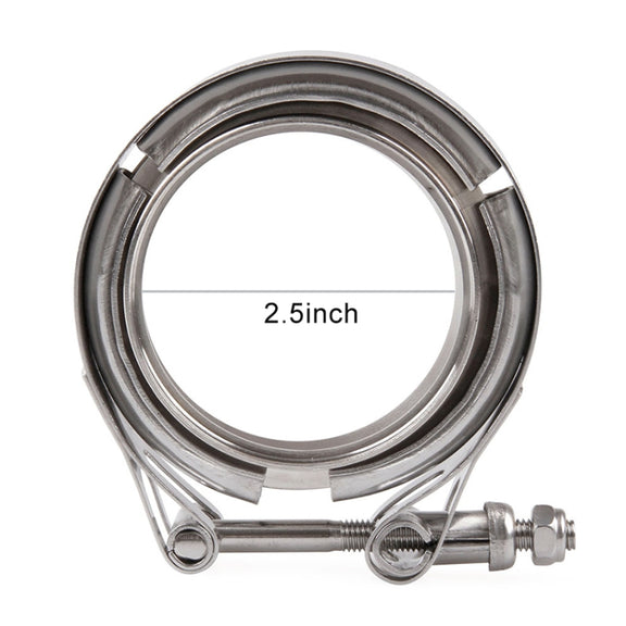 2.5 inch Car Turbo Exhaust Downpipe V-Band Clamp Stainless Steel 304 Flange Clamp