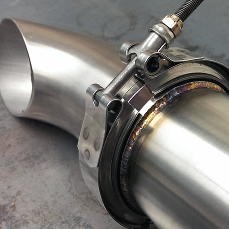 4 inch Car Turbo Exhaust Downpipe V-Band Clamp Stainless Steel 304 Flange Clamp - Booster Cable & Clip by PMC TechLife | Online Shopping South Africa | PMC TechLife | Buy Now Pay Later Mobicred