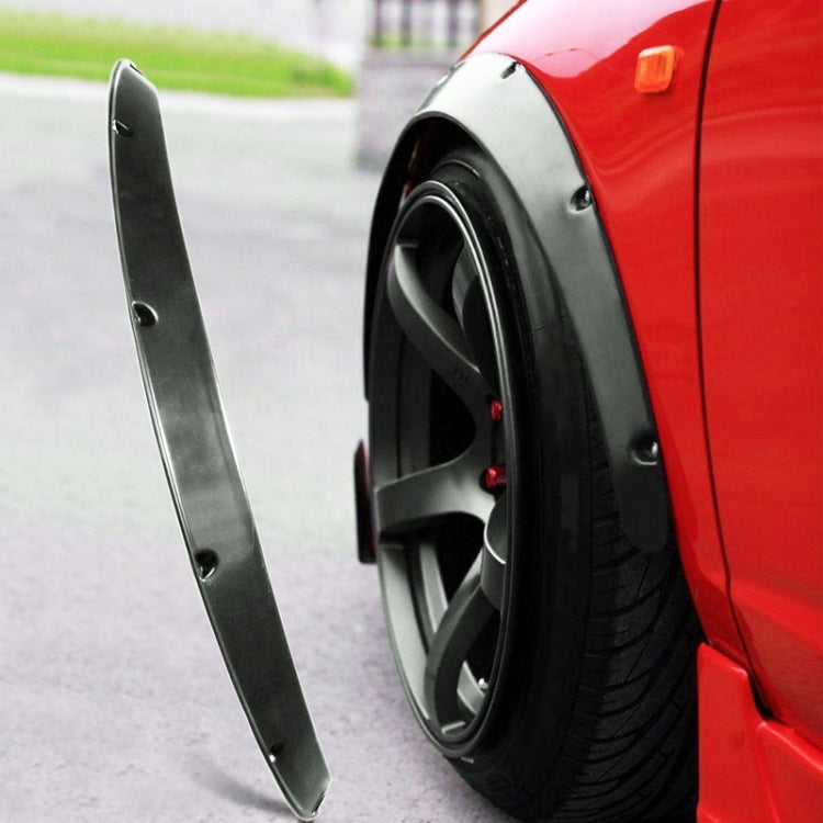 4 PCS Car Universal Fender Flares Wheel Eyebrow Black Not Painted Wheel Eyebrow - Mudguards by PMC TechLife | Online Shopping South Africa | PMC TechLife | Buy Now Pay Later Mobicred