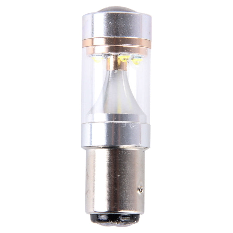 2 PCS 1157/BAY15D 30W 350 LM 6000K White Light 6 LED Canbus Car Brake Light Bulb, DC 12V
