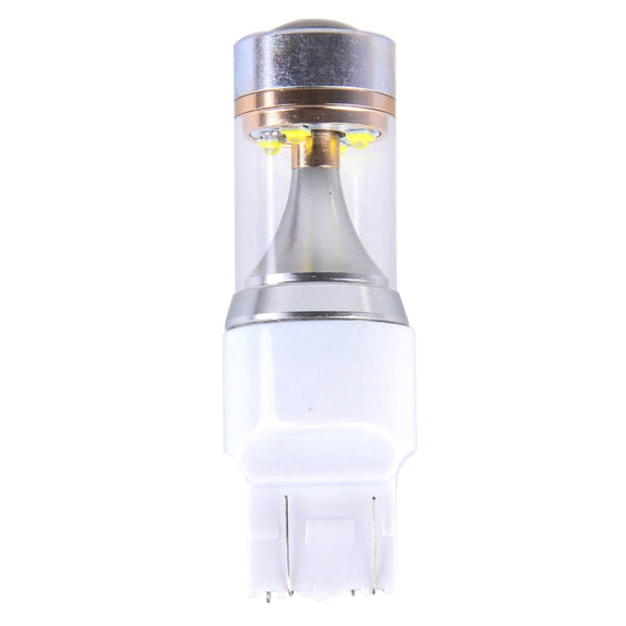 2 PCS T20/7443 350 LM 6000K Dual Wires 30W White Light 6 LED Canbus Car Brake Light Bulb, DC 12V