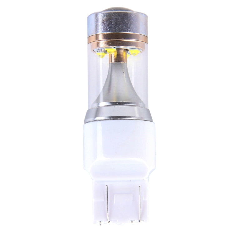 2 PCS T20/7443 350 LM 6000K Dual Wires 30W White Light 6 LED Canbus Car Brake Light Bulb, DC 12V
