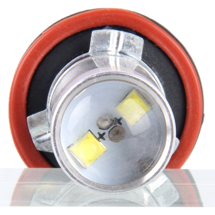 2 PCS H8/H11 30W 350 LM 6000K  White Light 6 LED Car Fog Light Bulb, DC 12V