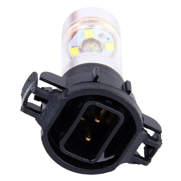 2 PCS H16 30W 350LM 6000K White Light 6 LED Car Fog Light Bulb, DC 12V