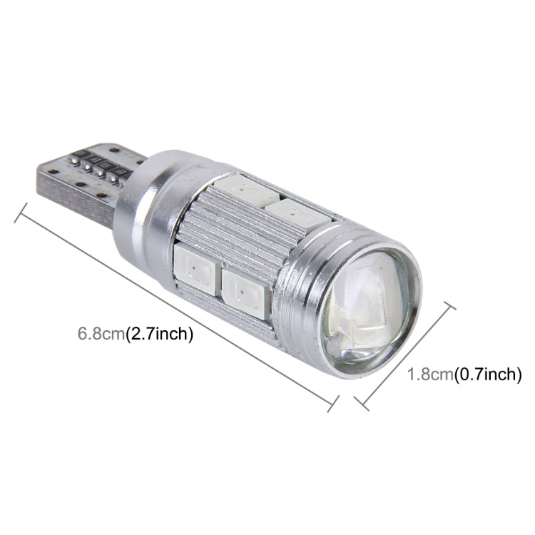 2 PCS T10 6W 10 SMD 5630 LED Error-Free Canbus Car Clearance Lights Lamp, DC 12V(Red Light) - free shipping - PMC TechLife - Order now!
