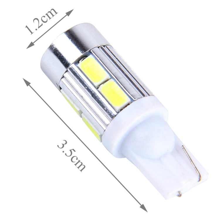 2 PCS T10 6W White Light 10 SMD 5630 LED Car Clearance Lights Lamp, DC 12V - Clearance Lights by PMC TechLife | Online Shopping South Africa | PMC TechLife | Buy Now Pay Later Mobicred