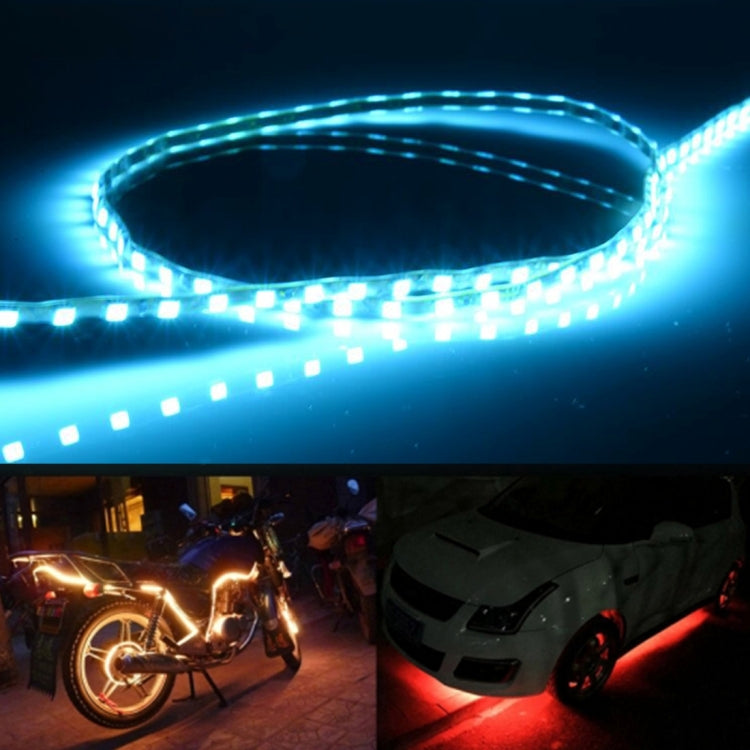 5 PCS 45 LED 3528 SMD Waterproof Flexible Car Strip Light for Car Decoration, DC 12V, Length: 90cm(Ice Blue Light) - Decorative Lights by PMC TechLife | Online Shopping South Africa | PMC TechLife | Buy Now Pay Later Mobicred