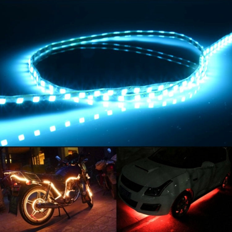 5 PCS 45 LED 3528 SMD Waterproof Flexible Car Strip Light for Car Decoration, DC 12V, Length: 90cm(Ice Blue Light) - Decorative Lights by PMC TechLife | Online Shopping South Africa | PMC TechLife | Buy Now Pay Later Mobicred