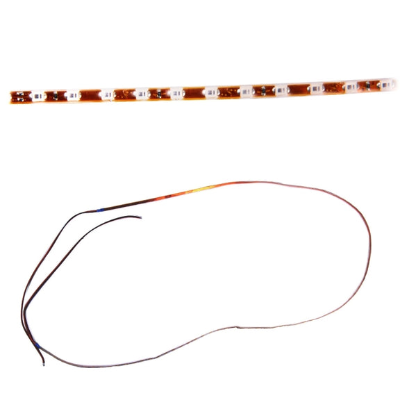 5 PCS 45 LED 3528 SMD Water-resistant Flexible Car Strip Light for Car Decoration, DC 12V, Length: 90cm(Red Light)