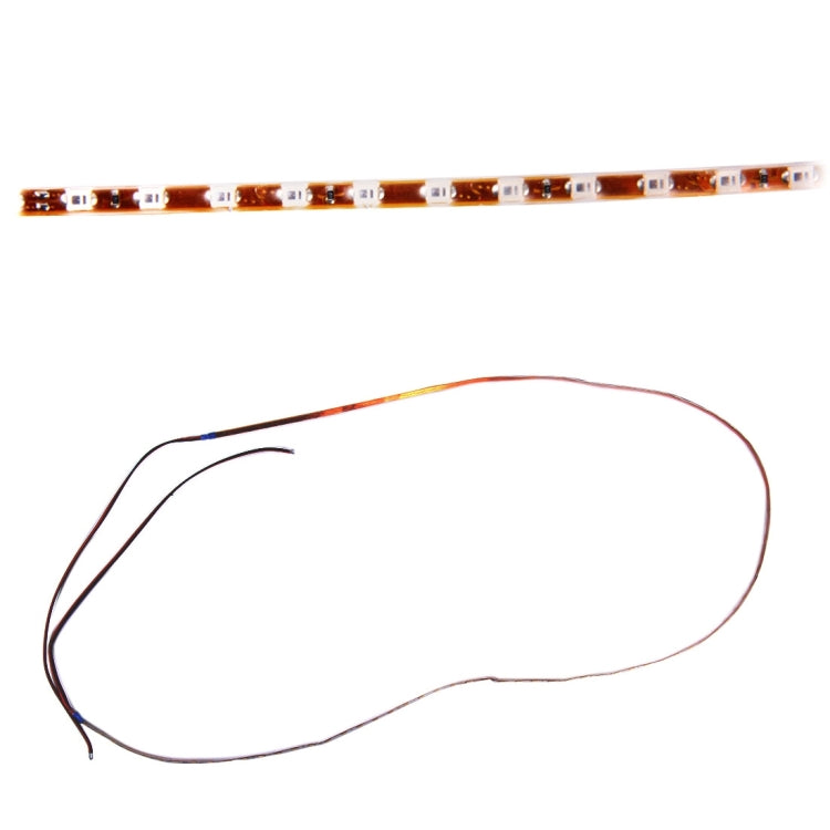 5 PCS 45 LED 3528 SMD Water-resistant Flexible Car Strip Light for Car Decoration, DC 12V, Length: 90cm(White Light)