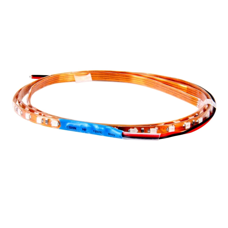 5 PCS Flow Style 45 LED 3528 SMD Waterproof Flexible Car Strip Light for Car Decoration, DC 12V, Length: 90cm(Blue Light) - Decorative Lights by PMC TechLife | Online Shopping South Africa | PMC TechLife | Buy Now Pay Later Mobicred